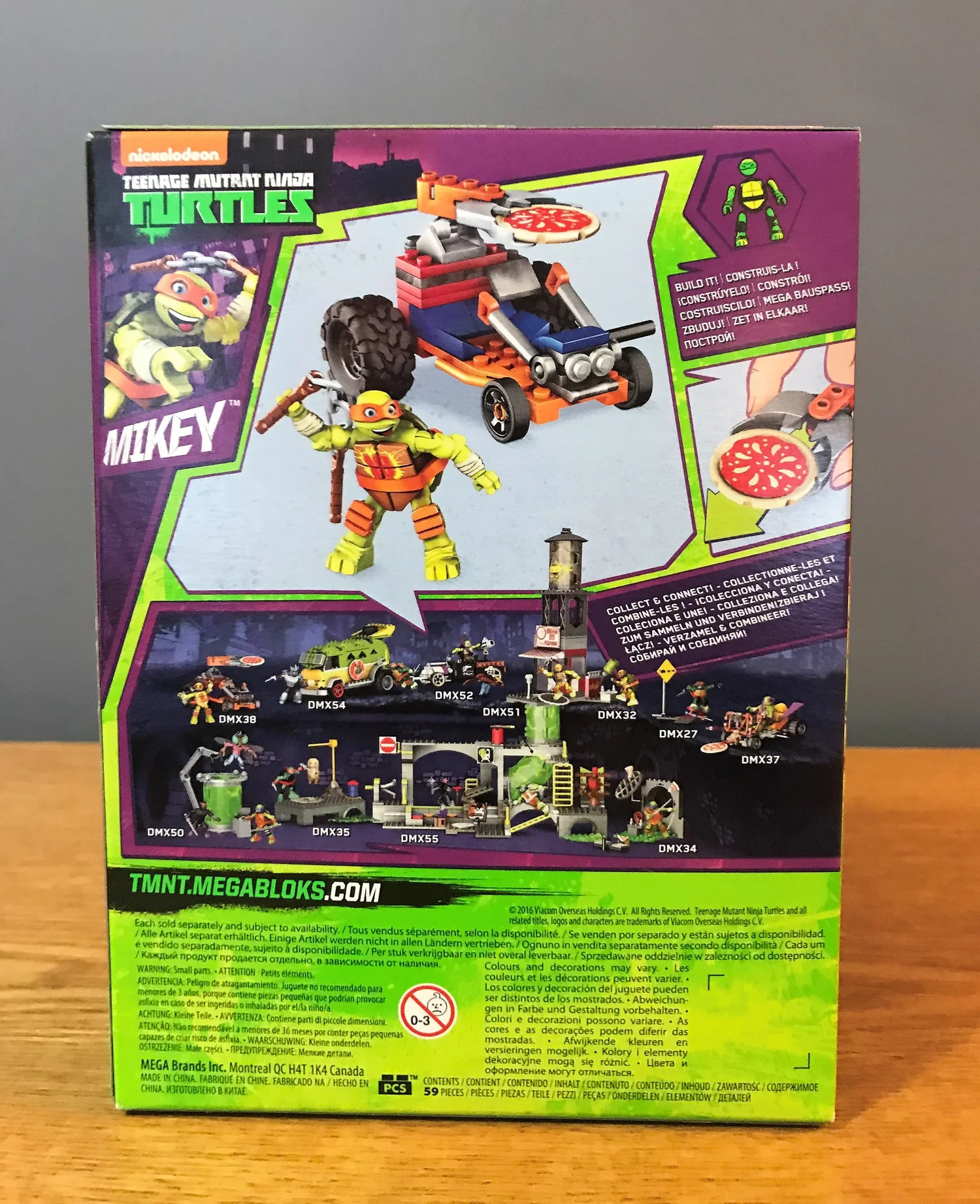Teenage Mutant Ninja Turtles Mega Bloks Mikey Pizza Racer — Toys